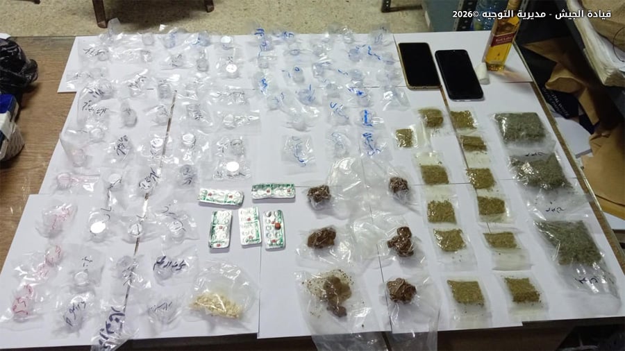 الجيش يوقف 16 شخصًا ضمن إطار ملاحقة المخلين بالأمن في مختلف المناطق اللبنانية