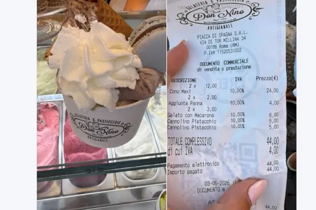 Tourist Trap… Two Ice Creams For €44 in Rome