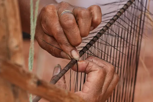 Ecuadorian Artisans Working to Preserve the Traditional Craft of Weaving Horsehair Strainers
