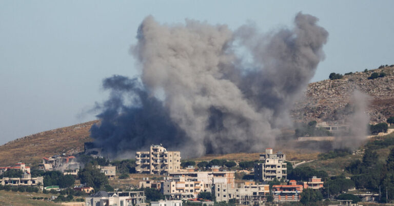 Israel strikes near Beirut, intercepts ‘hostile aircraft’