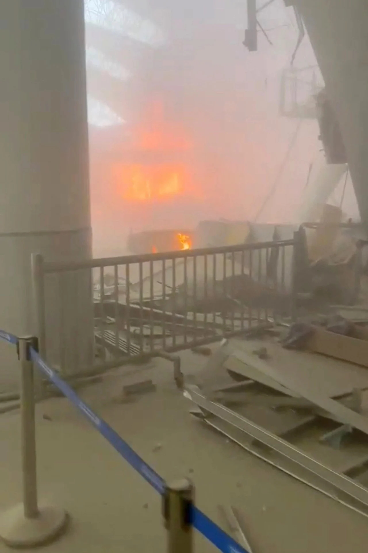 Officials say 63 injured in Iranian strikes that hit Kuwait airport