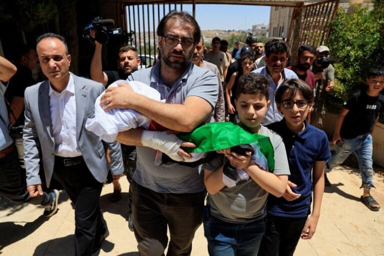 Israeli soldiers open fire on car in West Bank, killing 7-month-old baby