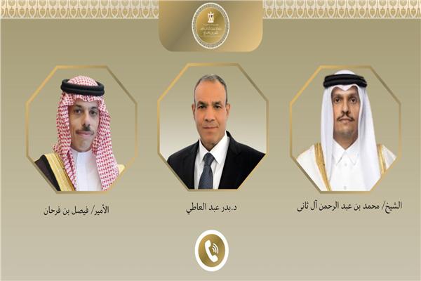 وزير الخارجية يبحث هاتفيًا مع نظيريه