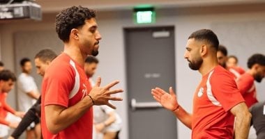 تدريبات استشفائية وبدنية للاعبي منتخب مصر بفندق الإقامة.. صور