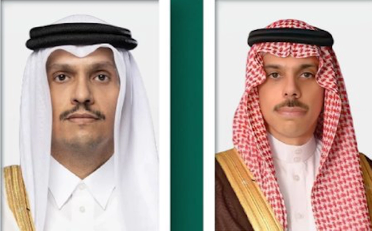 Saudi, Qatar FMs discuss coordination to safeguard regional stability