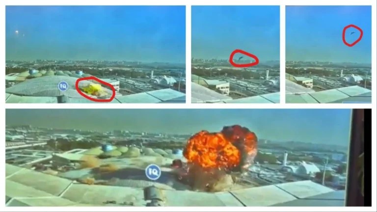 Deadly drone strike captured on video at Kuwait International Airport