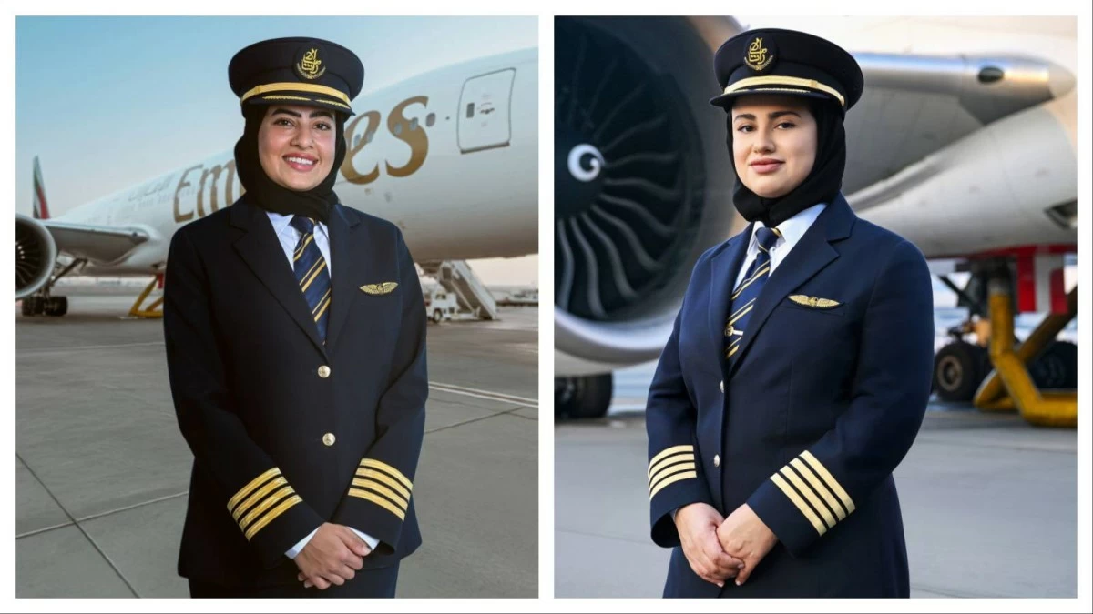 Emirates promotes first Emirati female captains Hanan Mohammed Jawad and Bakhita Al Mheiri