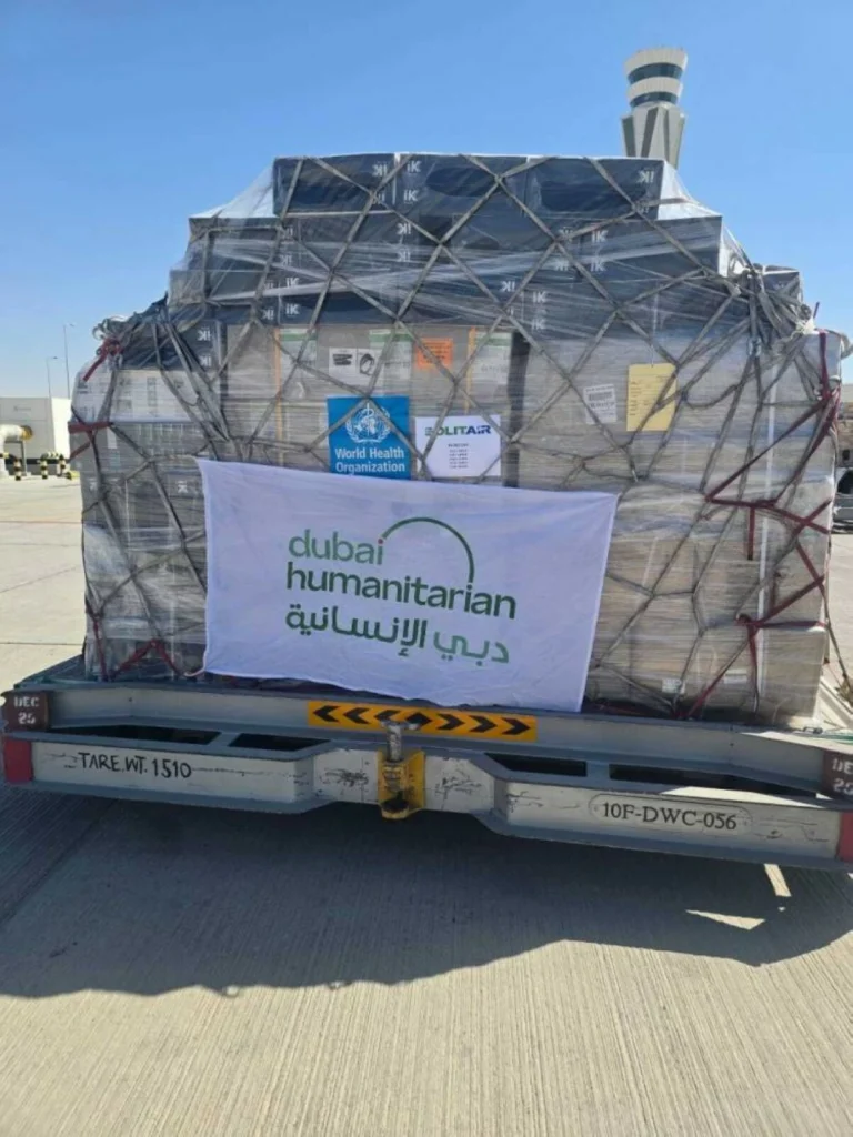 Dubai Humanitarian airlifts critical medical supplies with WHO to support efforts to combat Ebola