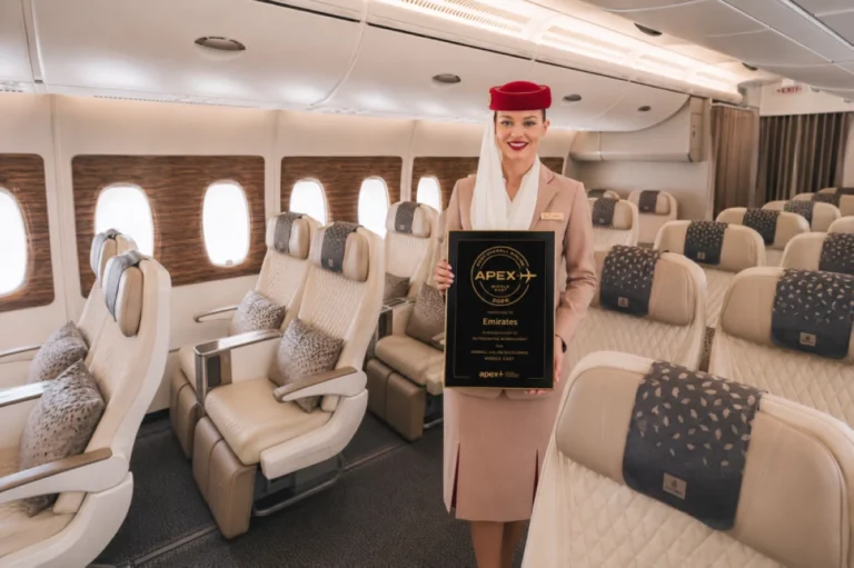 Emirates named best airline in the Middle East at 2026 APEX awards
