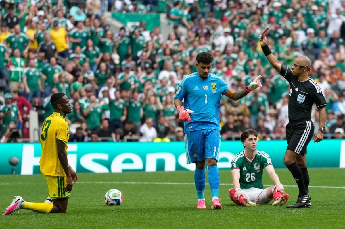 Three red cards mar opening World Cup match between Mexico and South Africa