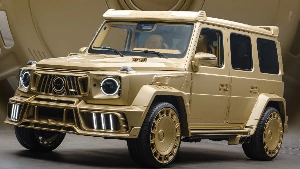 بقوة 720 حصانًا.. مرسيدس G-CLASS تظهر بتعديل ذهبي جديد| صور
