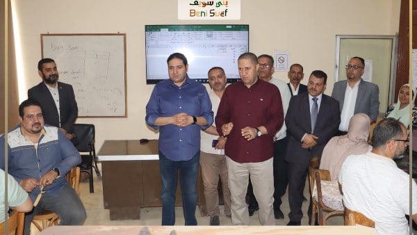 نائب محافظ بني سويف يتابع الاختبارات القبلية للمتقدمين للبرامج التدريبية المتخصصة