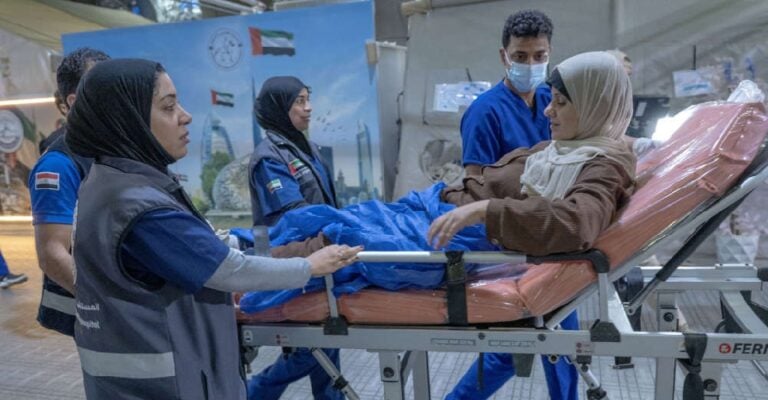 UAE floating hospital receives five new cases from Gaza Strip