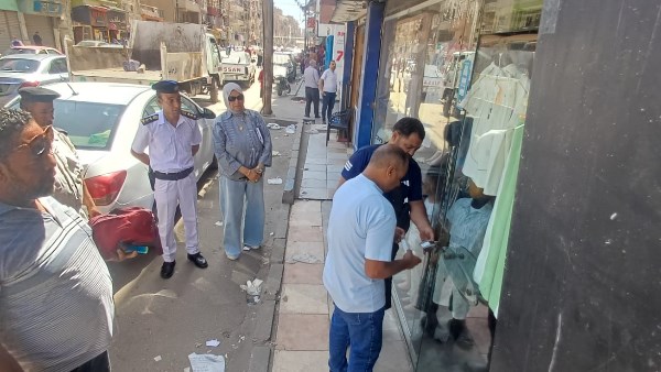 تنفيذ حملة لإزالة التعديات والإشغالات بحي ثان مدينة الإسماعيلية