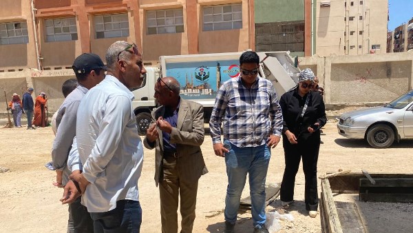 بورسعيد.. متابعة ميدانية لمعدلات العمل بمشروع تطوير الإسراء بالضواحي