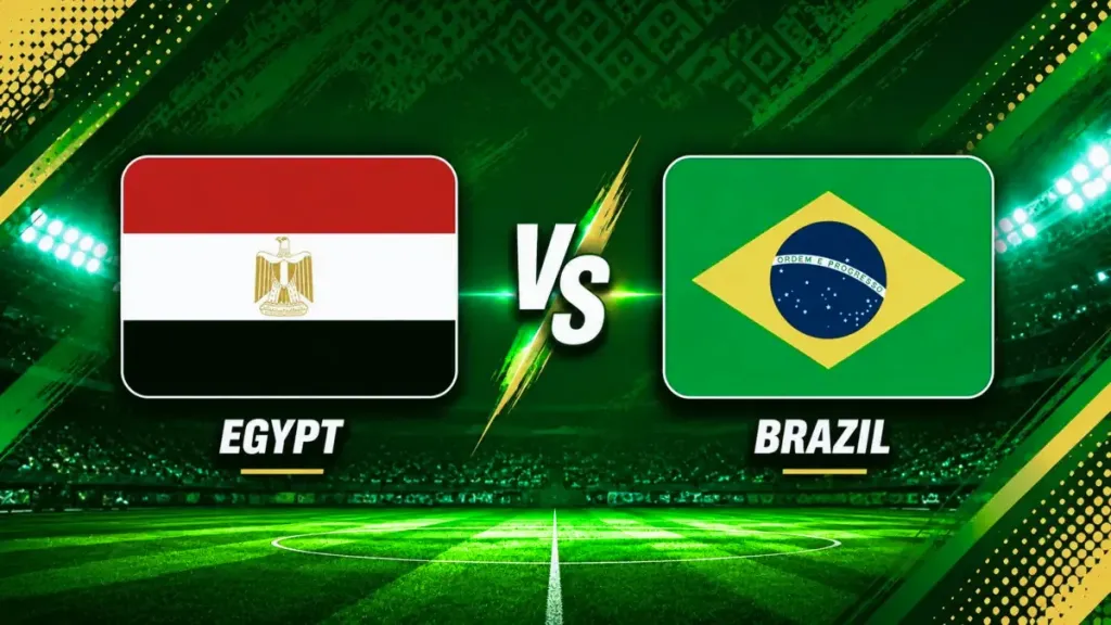 لا تفوتك.. موعد مباراة مصر ضد البرازيل استعدادًا لكأس العالم 2026 والقنوات الناقلة مجانًا