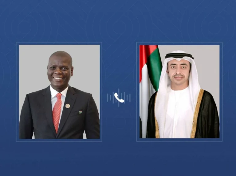 عبدالله بن زايد يبحث الاعتداءات الإيرانية الإرهابية مع وزير العلاقات الدولية بجنوب إفريقيا