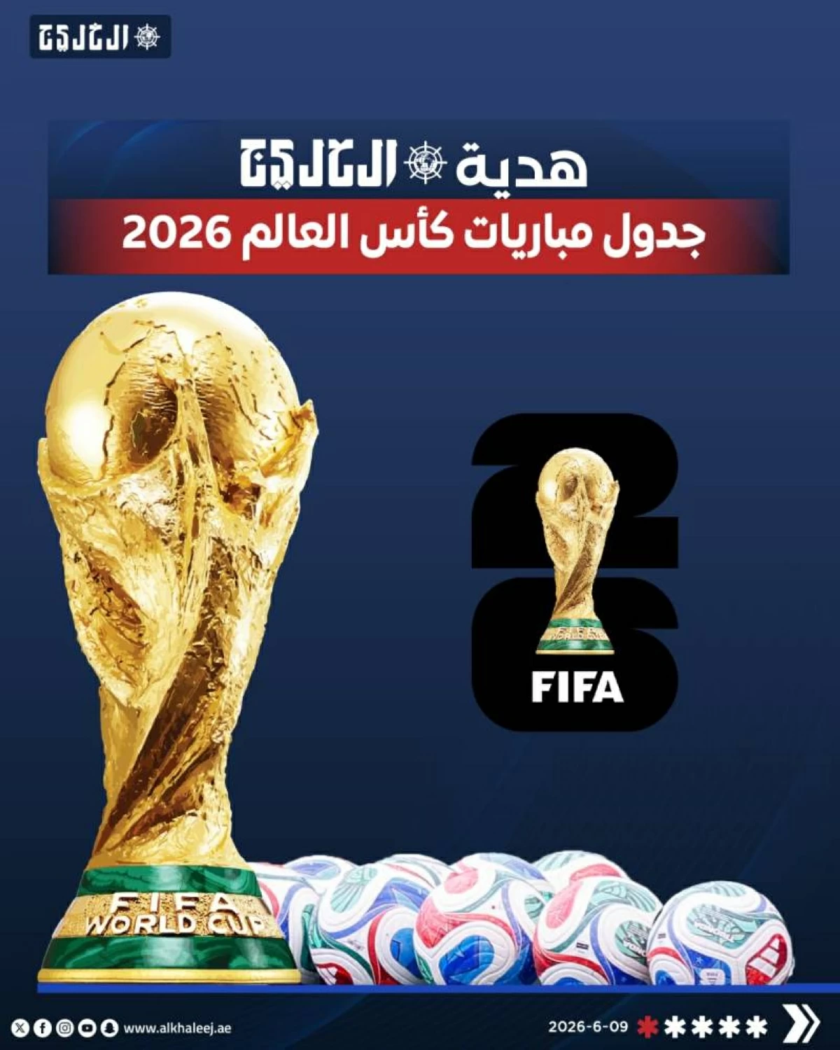 جدول مباريات كأس العالم 2026