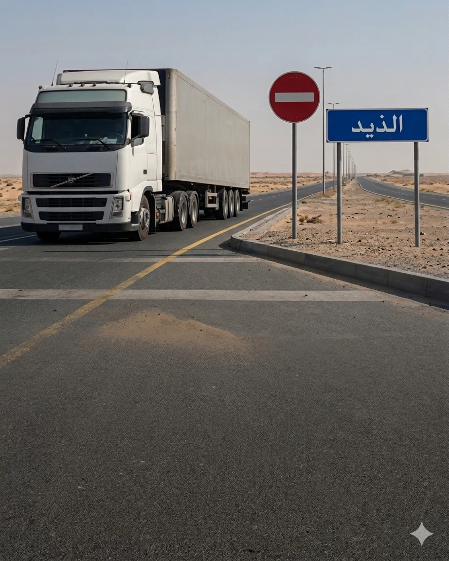 بتوجيهات حاكم الشارقة.. إيجاد مسار بديل للشاحنات لضمان عدم مرورها عبر الذيد