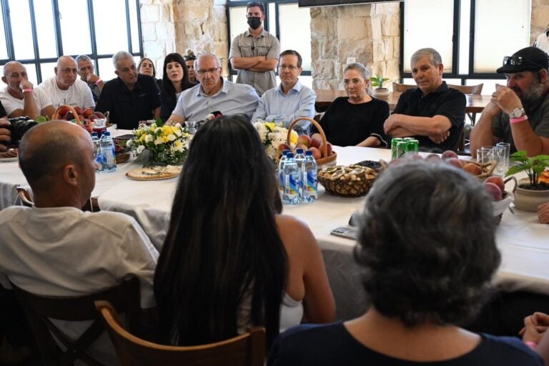 Herzog extends hand of peace to Lebanon from northern border, warns of Hezbollah influence