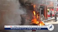 السيطرة على حريق هائل في مطعم بجوار مستشفى جامعة طنطا (صور)