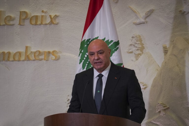 Lebanese president condemns killing of 3 soldiers in Israeli strike