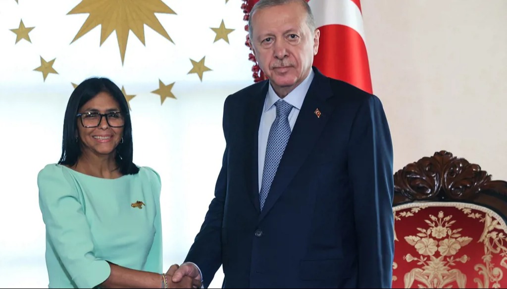 رئيسة فنزويلا بالوكالة تلتقي إردوغان في اسطنبول