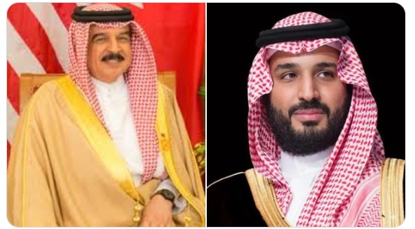 ولي العهد لملك البحرين: السعودية تتضامن معكم في ما تتخذونه من إجراءات للدفاع عن أمنكم واستقراركم