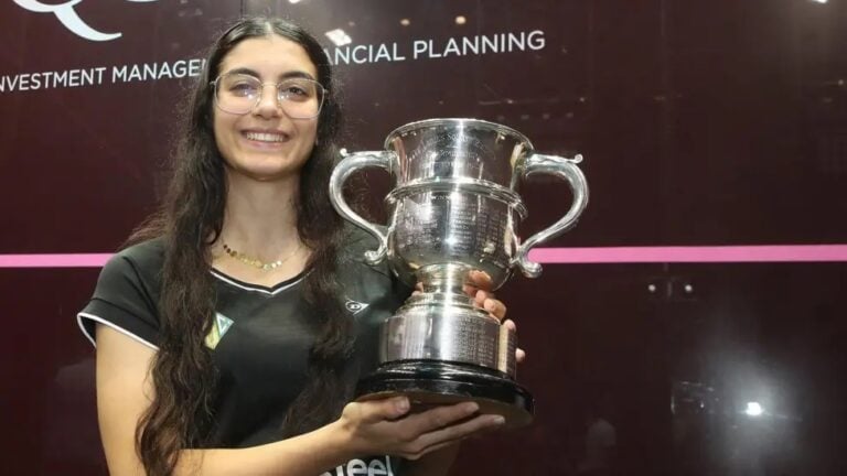 Amina Orfi wins the 2026 British Open women squash championship