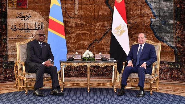 President Sisi, Congo’s President Tshisekedi Expand Nile Cooperation, Sign New Agreements During Cairo Talks