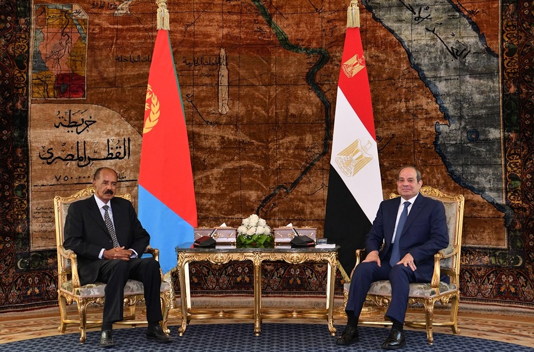 السيسي ونظيره الإريتري يبحثان تعزيز التعاون لضمان أمن واستقرار القرن الأفريقي والبحر الأحمر