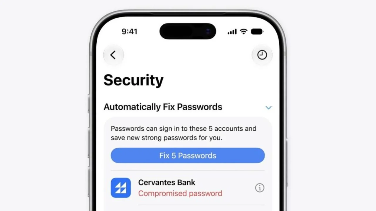 تطبيق كلمات المرور من أبل يستخدم الذكاء الاصطناعي الوكيل لإصلاح الحسابات الضعيفة والمخترقة تلقائيا #WWDC2026
