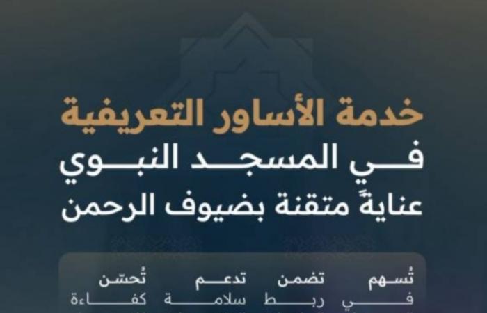 خدمة الأساور التعريفية في المسجد النبوي تعزز سلامة الأطفال وتسهم في سرعة التعرف عليهم