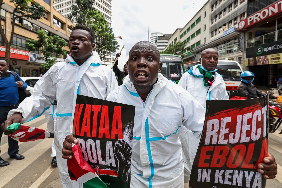 Protests over a US Ebola facility in Kenya highlight Africa’s growing resistance to Trump-era deals